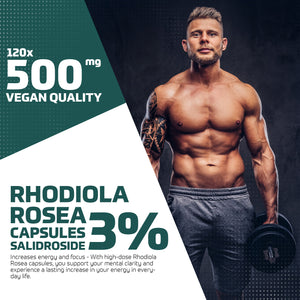 Rhodiola Rosea 3% Salidroside 120 capsules 500mg
