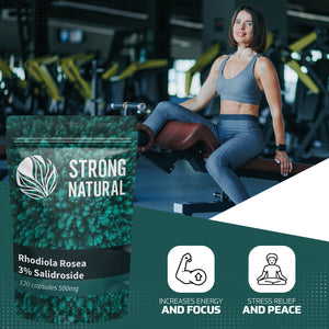 Rhodiola Rosea 3% Salidroside 120 capsules 500mg
